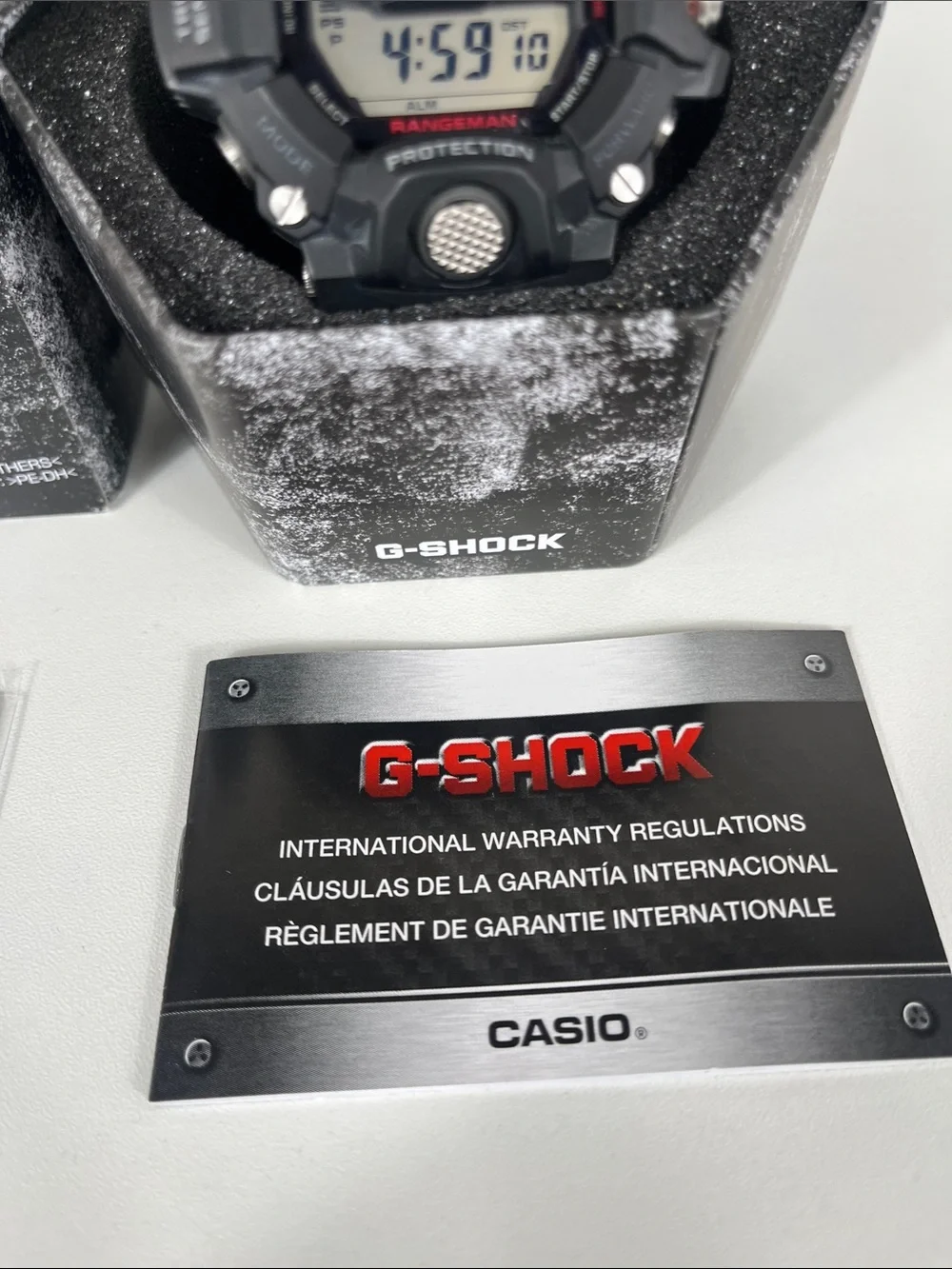 Casio G-Shock Black Digital Watch with Red Accents RANGEMAN MASTER OF G !!!